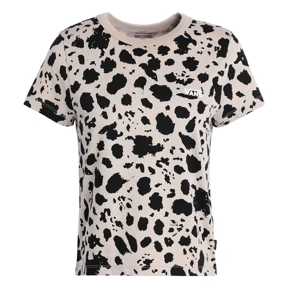 Vans Womens Animal Instinct Mini T-Shirt Cobblestone size S NWT - Picture 4 of 12